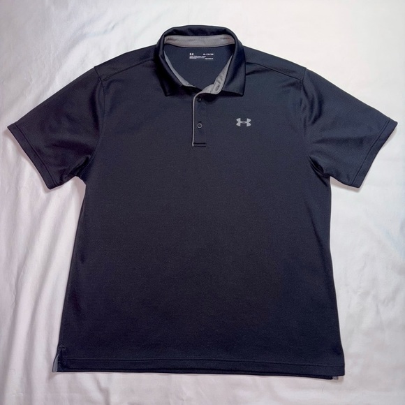 Under Armour Other - Under Armour Men’s Size XL Black Heatgear Loose Fit Casual Collared Shirt